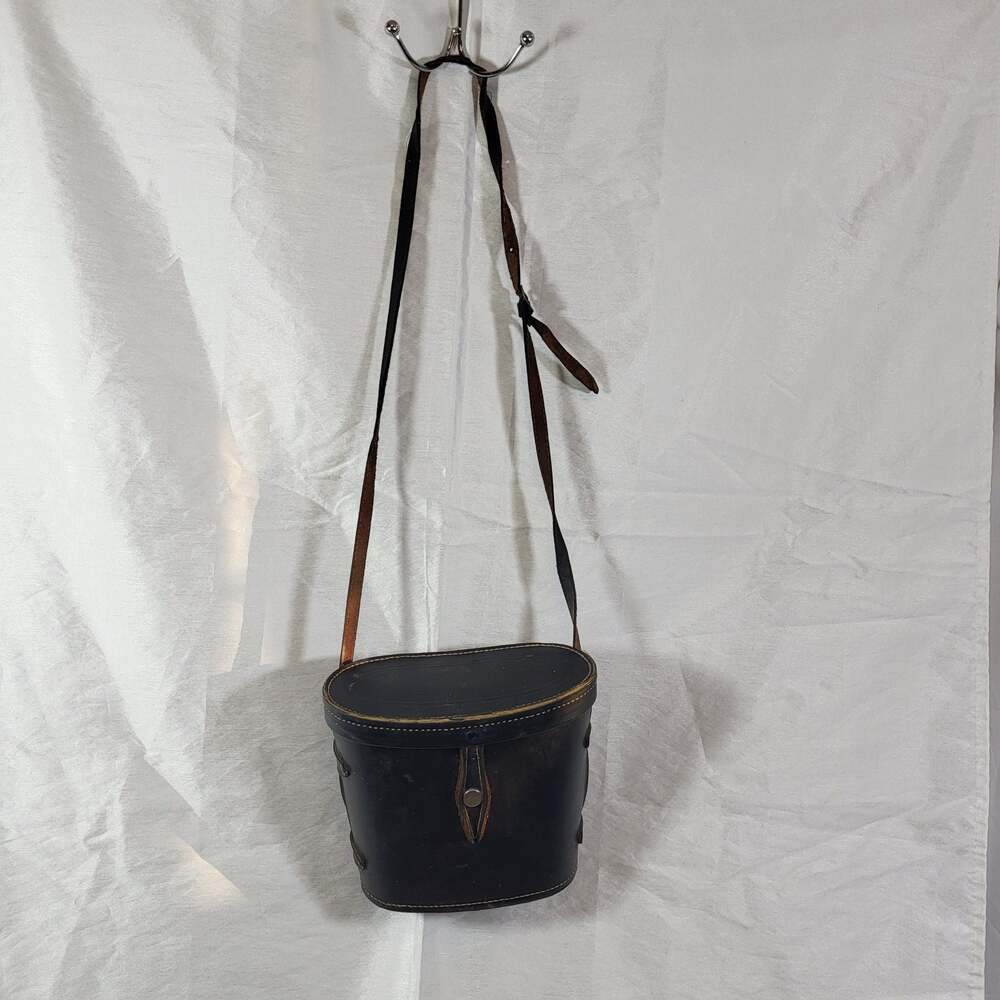 Vintage Crown 7x50 Binoculars Hard Leather Case